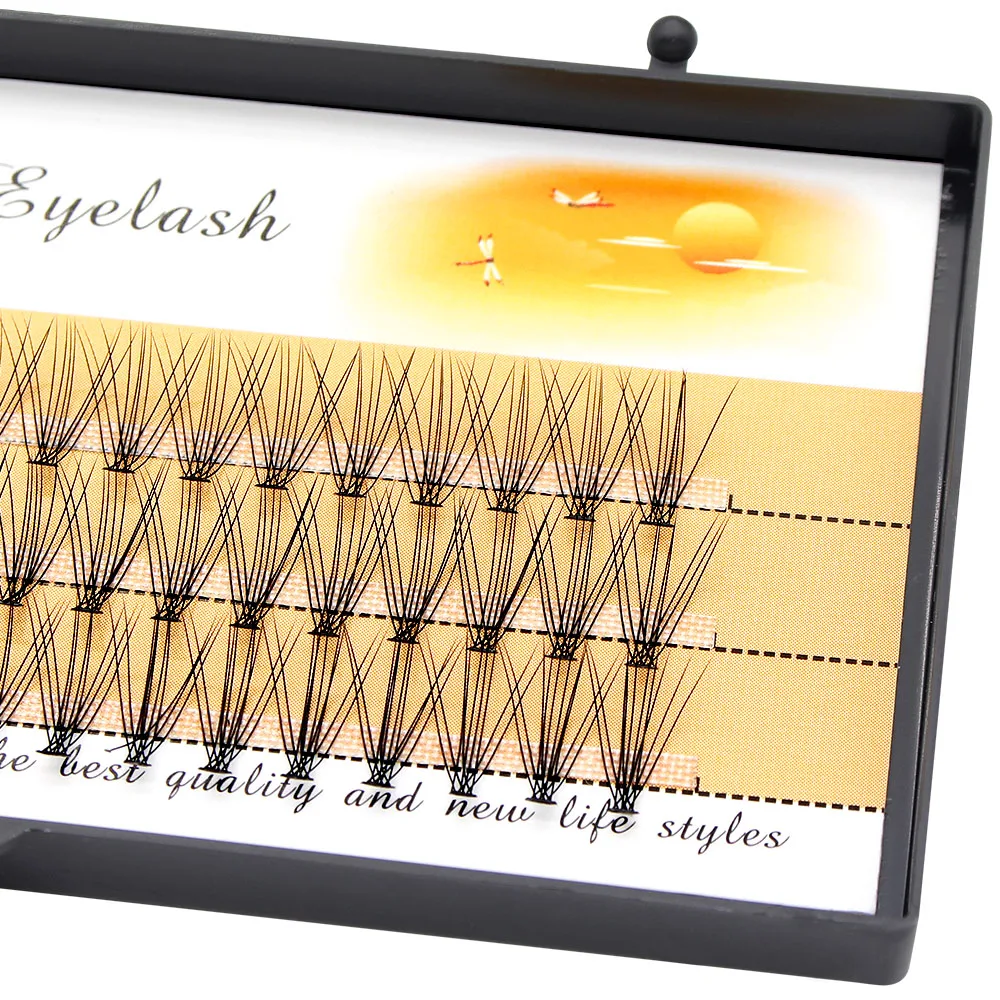 Moonlily 60pcs professional makeup eyelashes 10D false eyelashes mink eyelashes professional personal eyelash extension