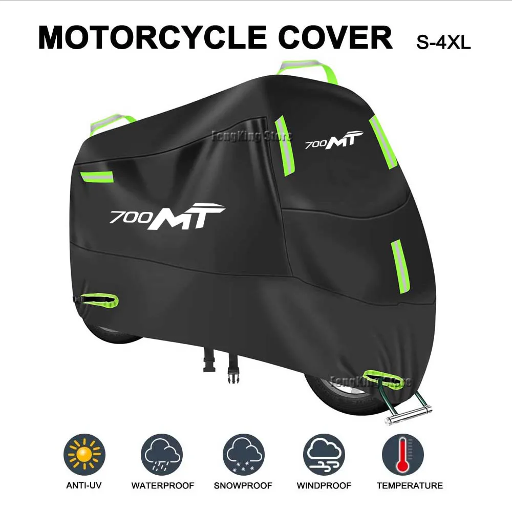 

For CFMOTO 700MT 700MT Motorcycle Cover UV Protective Dustproof Snowproof Outdoors Rain Waterproof Cover