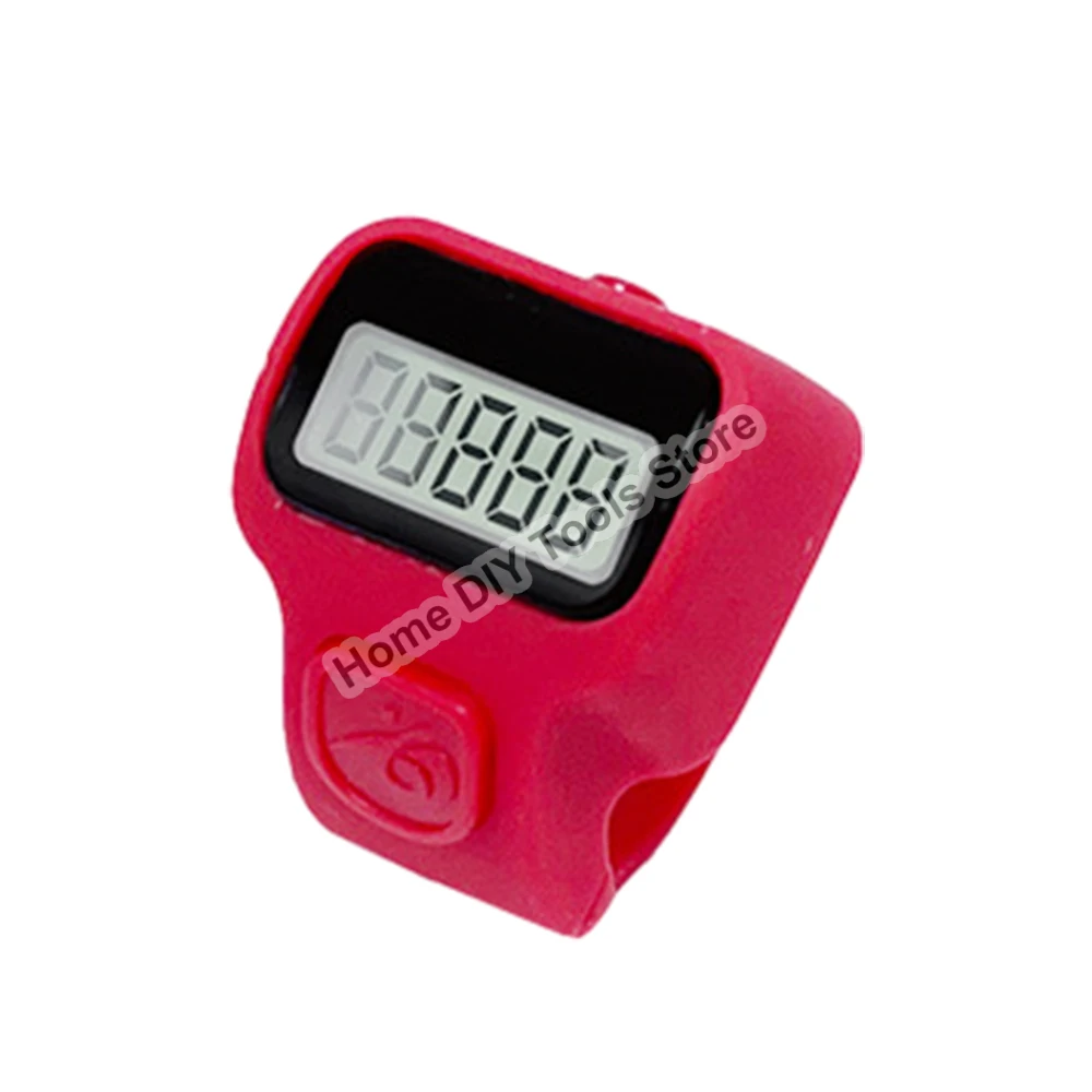 Finger Counter 0-99999 LED Digital Electronic Mini Ring Counting Clicker Golf Digit Stitch Marker Easy To Use Counter