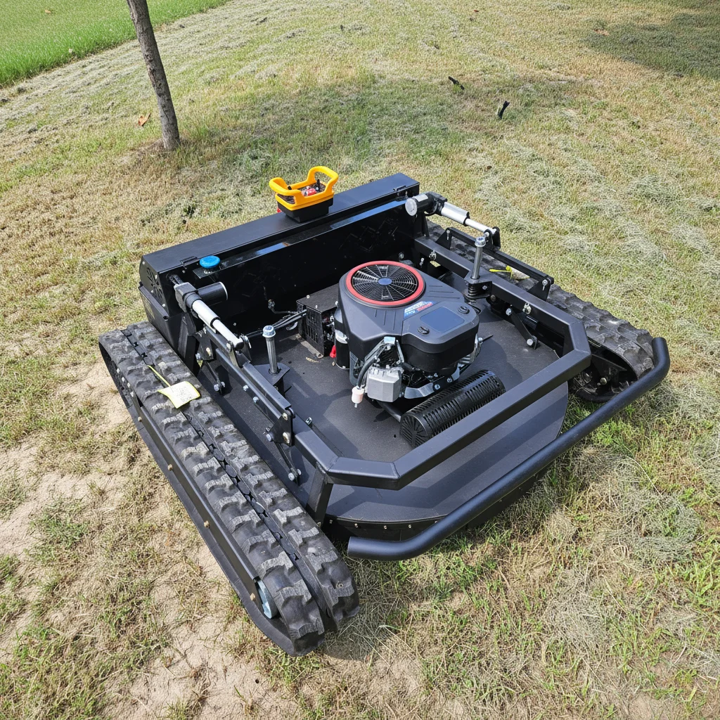 

Customize 2026 Hot Sale Remote Control Crawler Lawn Mower Factory Direct Cheap Price