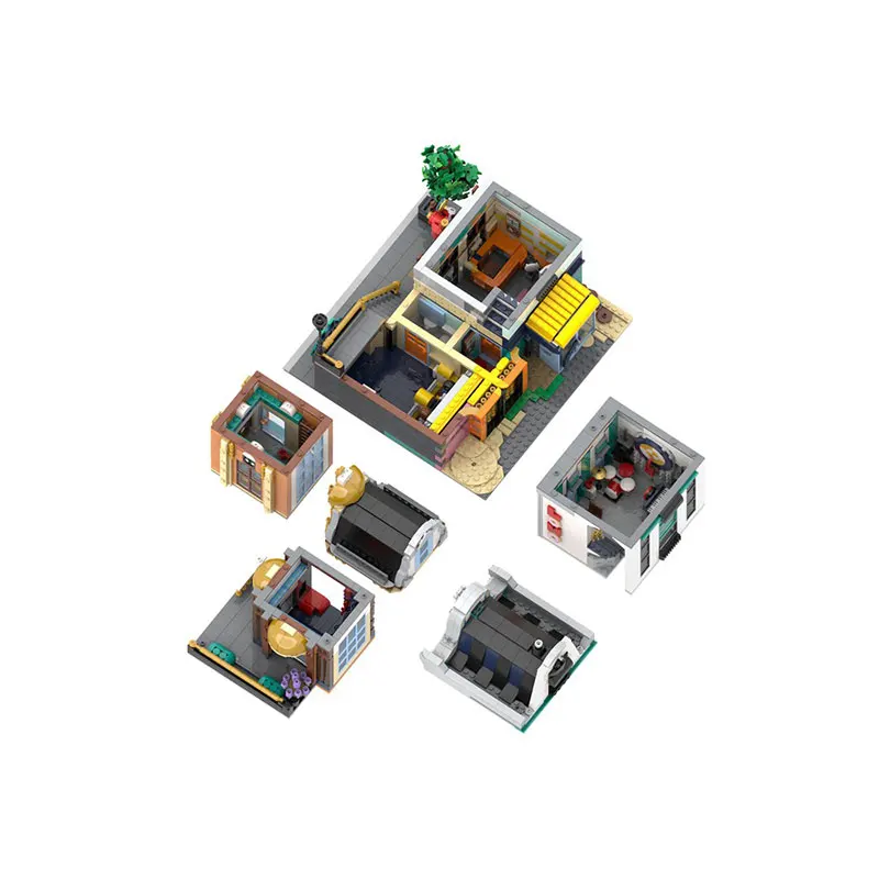 MOC-175189 Street View Series Metro Station Building Blocks modello fai da te assemblare mattoni Puzzle giocattoli regalo di compleanno per bambini 3067 pezzi