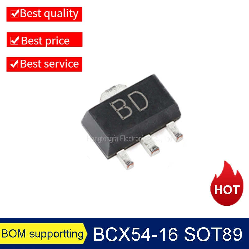 BCX51 BCX52 BCX53 BCX54 BCX55 BCX56 MarkingAD AM AL BD BM BL SOT89 SMD Transistor New