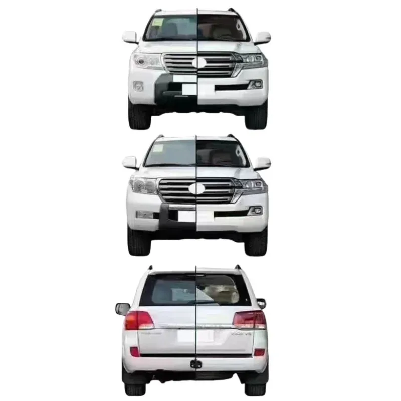 

Auto Retrofit Body Kits for s for Land Cruiser 2008-2015 Upgrade with Fog Light Bumper Cut-Outs for Old and New Models