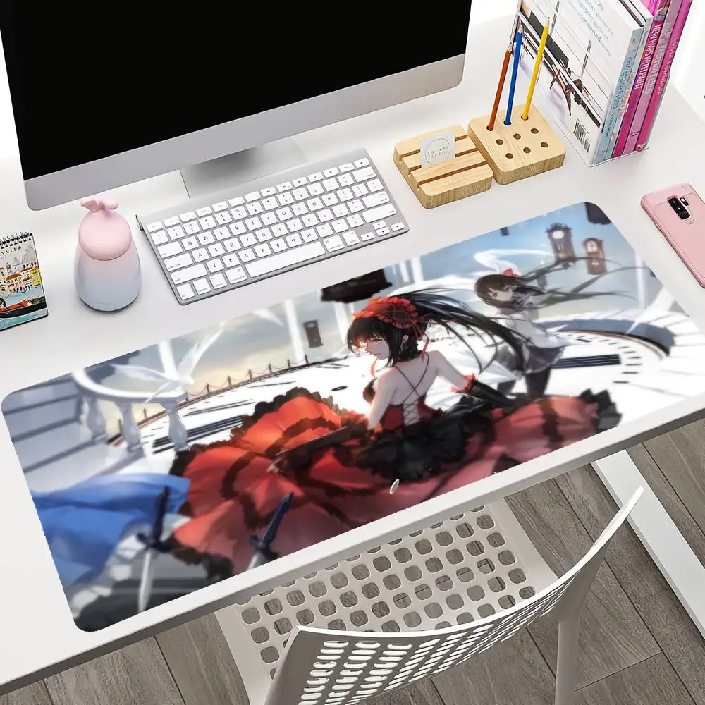 Date A Live Tokisaki Kurumi Mousepad Large Gaming Mouse Pad LockEdge Thickened Computer Keyboard Table Desk Mat