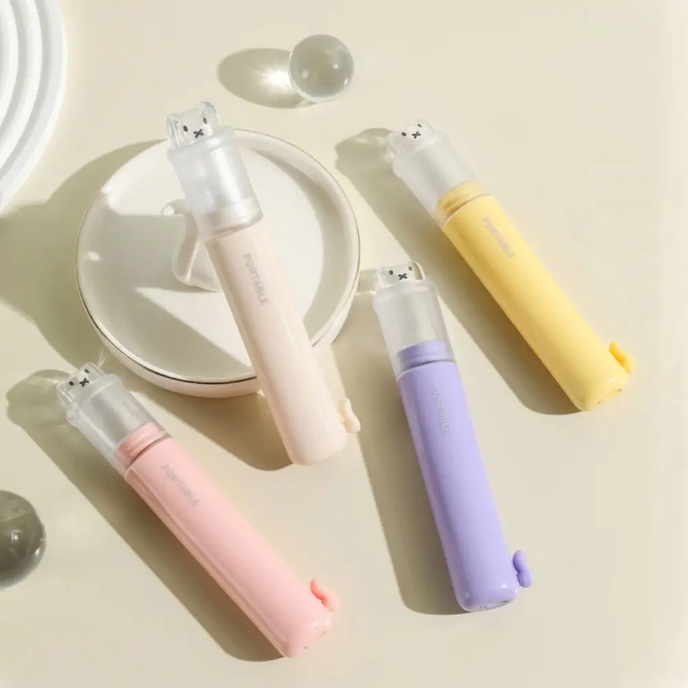 Cute 2-IN-1 Travel Toothbrush Portable Foldable Toothbrush Set Mini Toothpaste Dispenser for Outdoor Camping Travel