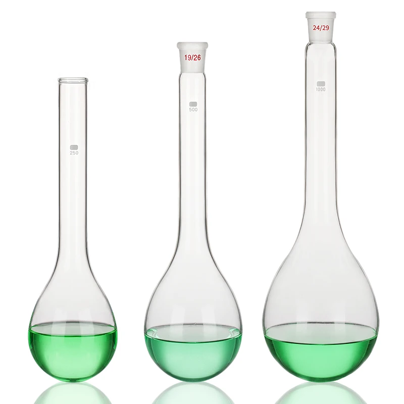Kjeldahl nitrogen fixing flask, long neck ammonia nitrogen grinding flask, eggplant distillation flask, chemical laboratory equi view 3