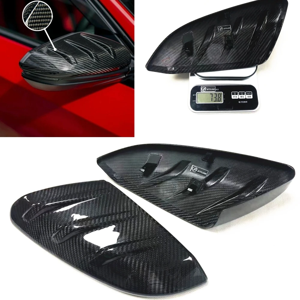 

Mirror Cover For Mugen Honda Civic 10th Type-R FK8 2016-2021 Carbon Fiber Exterior Rear View Case Rearview Cap Shell Replacement