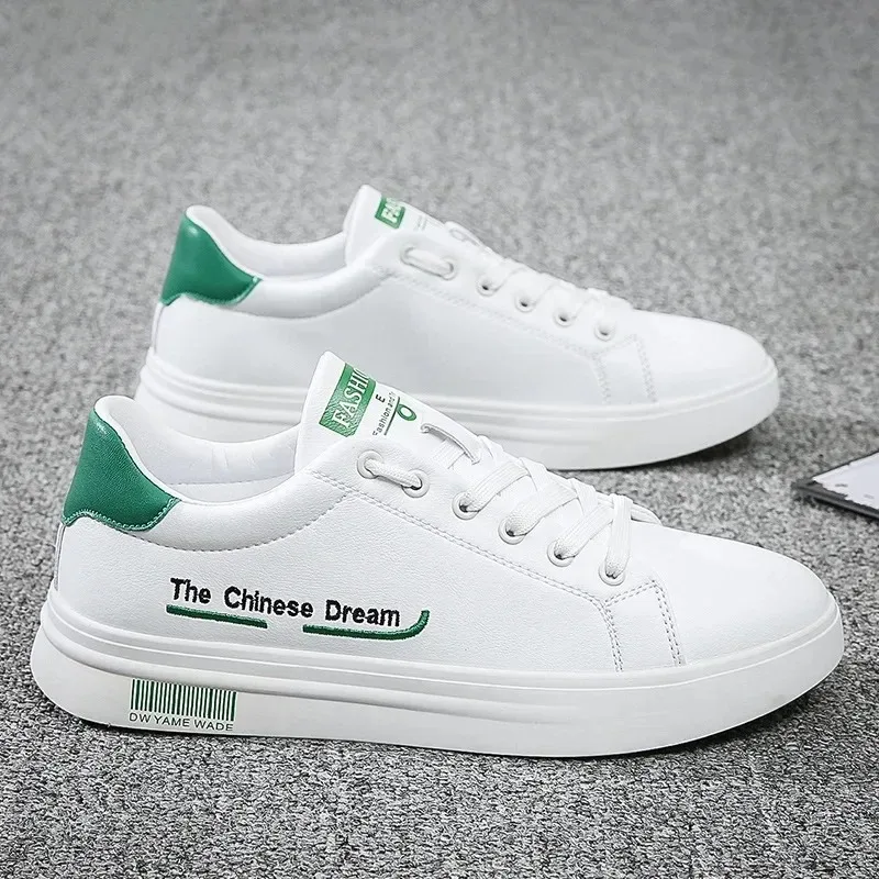 

Versatile Lightweight White Shoes For Men New 2025 Spring Summer Fashion Korean Style Board Shoes Student Casual Running Sports