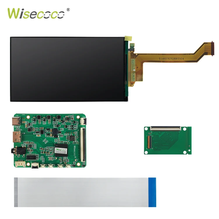 

Wisecoco 5.5 Inch 2560x1440 Landscape IPS 60HZ LCD Screen With Driver Board Support Raspberry Pi PS4/5 Game Console TV Box PC
