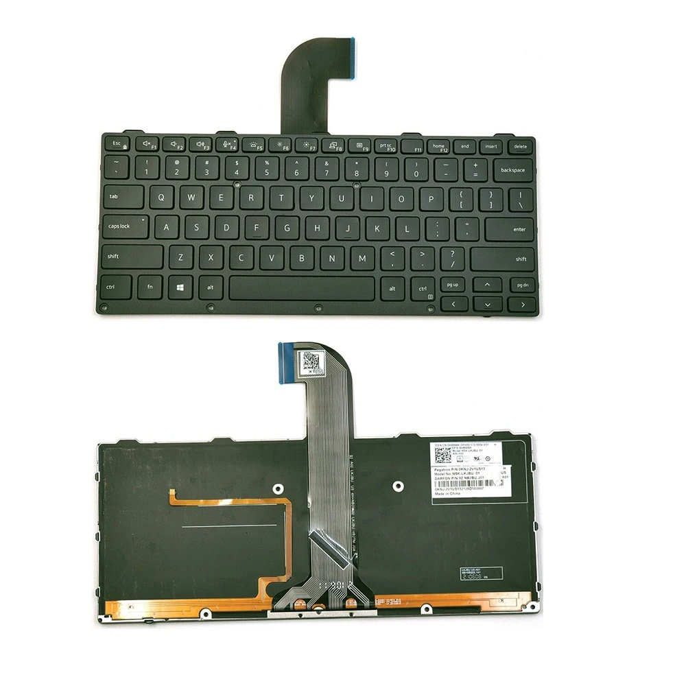 Teclado Retroiluminado US para Dell Inspiron 14 3420 14R 5420 7420 5404 5414 7204 7214 7404 7414 7202 7330 7424 5424 5430 Layout US