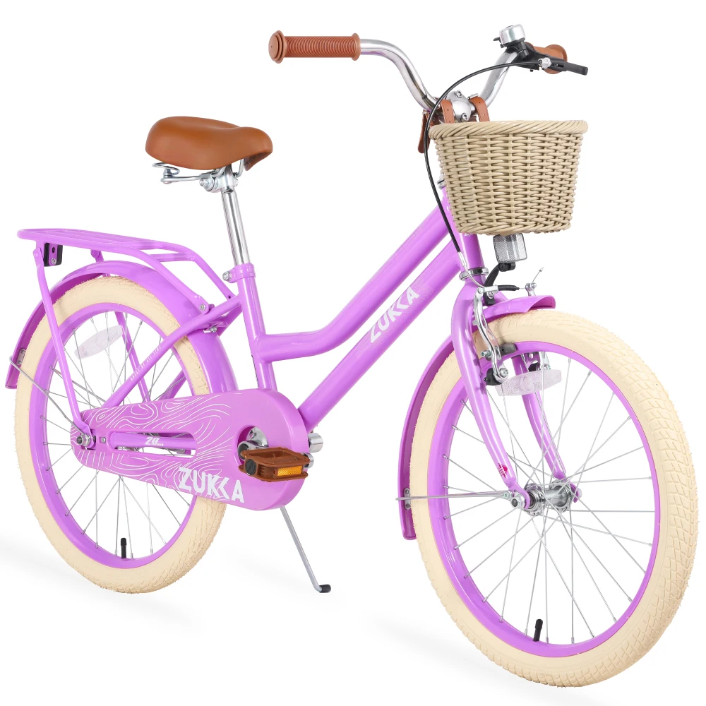

Multiple Colors,Girls Bike with Basket for 7-10 Years Old Kids,20 inch wheel ,No Training Wheels Included