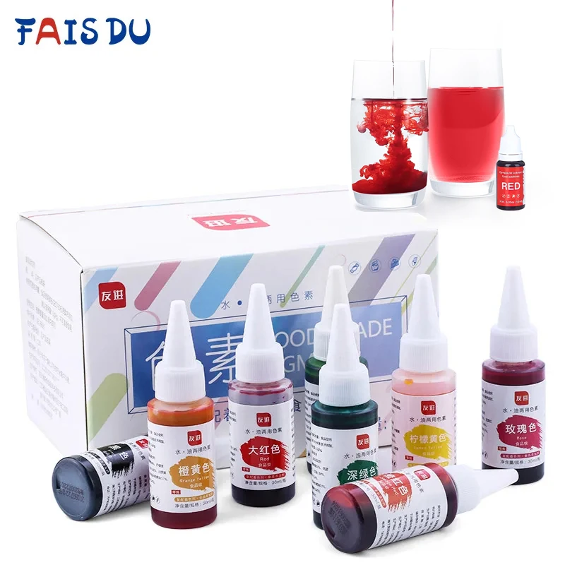 FAIS DU 10ml Liquid Bottle Cake Cream Coloring For Baking Decorating DIY Makaron Pastry Cookies Kitchen Baking Supplies Tool Set