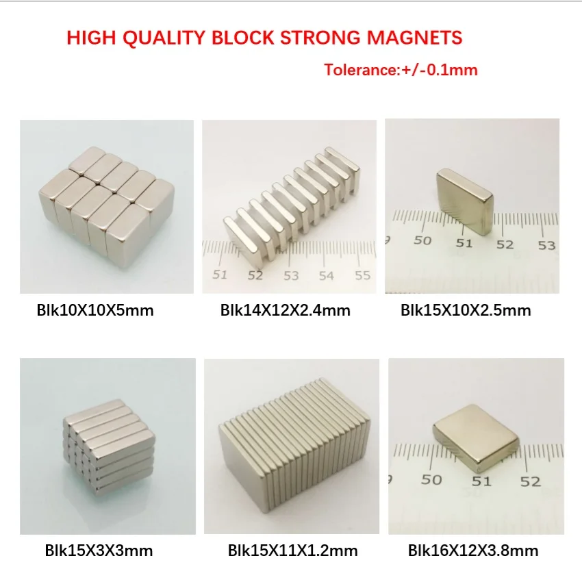 

Super Strong N52 Neodymium Magnet Powerful Rare Earth Magnets Magnetic Block Permanent Rare Earth Neo Magnetics Materials imane