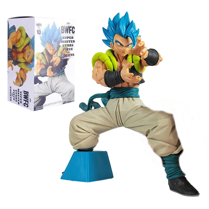 17cm Bandai Dragon Ball Z Anime Figure Gogeta Super Saiyan Action Figures PVC Collection Model Doll Classic Ornaments Toys Gift