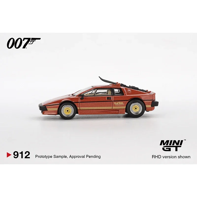 PreSale MINIGT 1:64 912 لوتس إسبريت توربو النحاس النار المعدني 007 دييكاست نموذج سيارة جمع اللعب #4