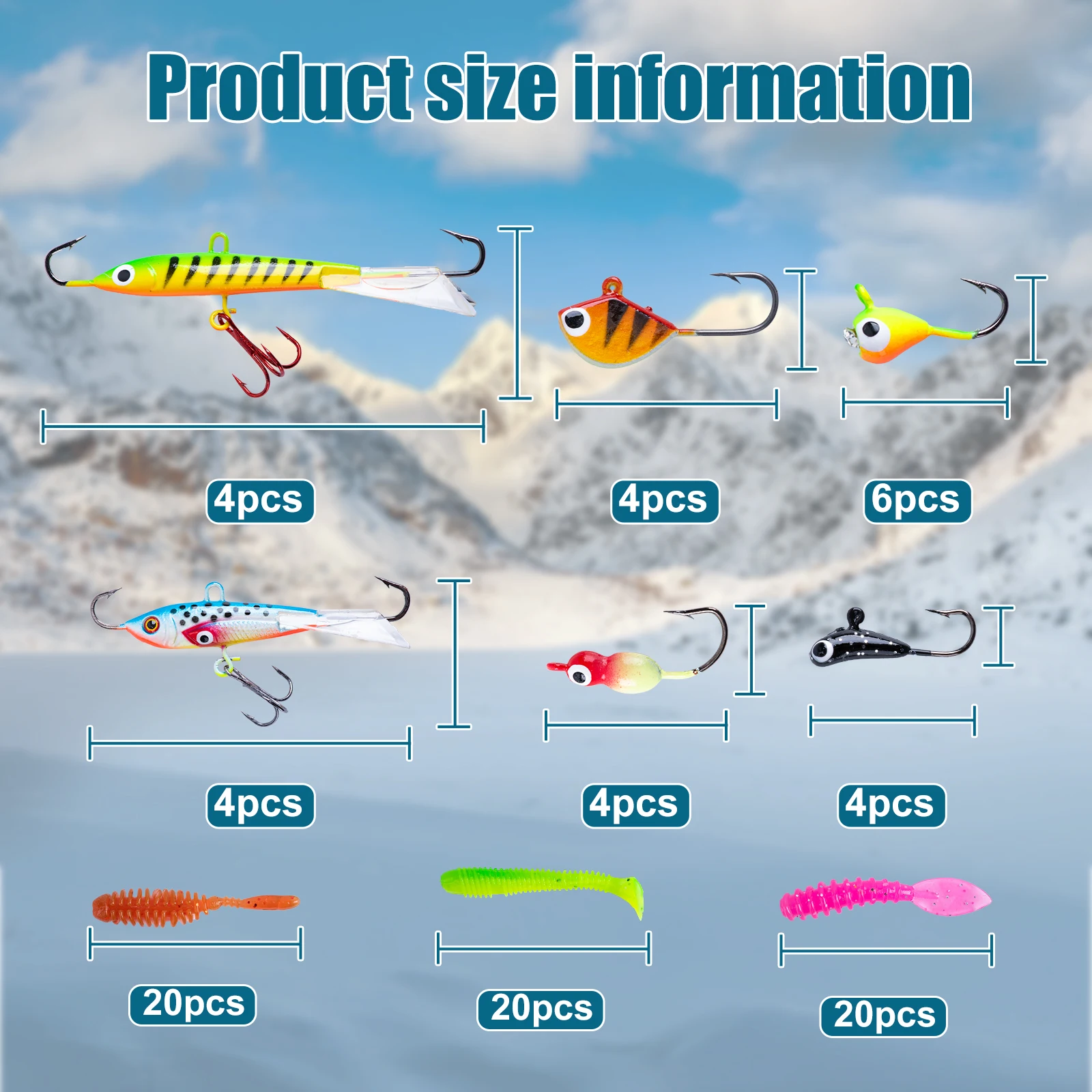 Goture Buz Balıkçılığı Yemi Çe - Fishing Hook Assortment incelemesi ve fiyatı