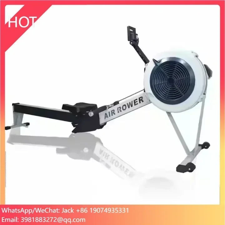 Foldable Commercial Home Indoor Fitness Gym Equipment Rameur Air Rowing Console Machine,Cardio Training Air Rower.