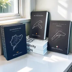 F1 Monza Stavelot Track Circuit Fake Book Storage Box Formula 1 Decorative Books Motorsport Race Coffee Table Books Home Decor