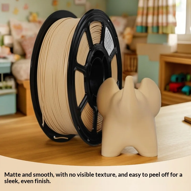 Sanci 3D Printing Consumables Pla Matte Matte Matte In Stock 1.75mm Wire Diameter 1KG Vacuum Packaging No Bubble Vacuum Packed