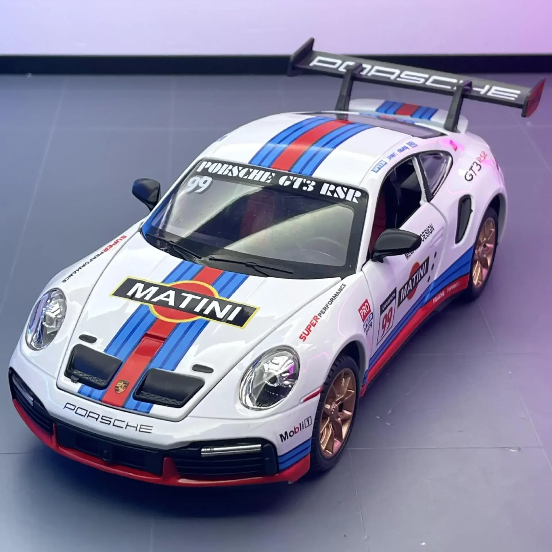 1:24 porsche gt3 rsr Sportwagen legierung Modell auto Simulation Kinder Druckguss Spielzeug Auto Junge Spielzeug a416 zurückziehen