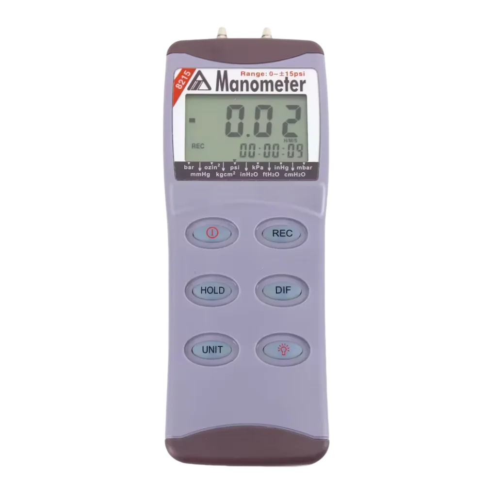 AZ8Gem-Manomètre Numérique de Haute Précision, 15PSI