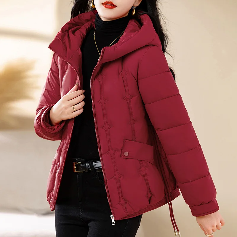 New Women's Winter Short Loose Thick Hoodie Female High Quality Parkas Casual Down Cotton Coats