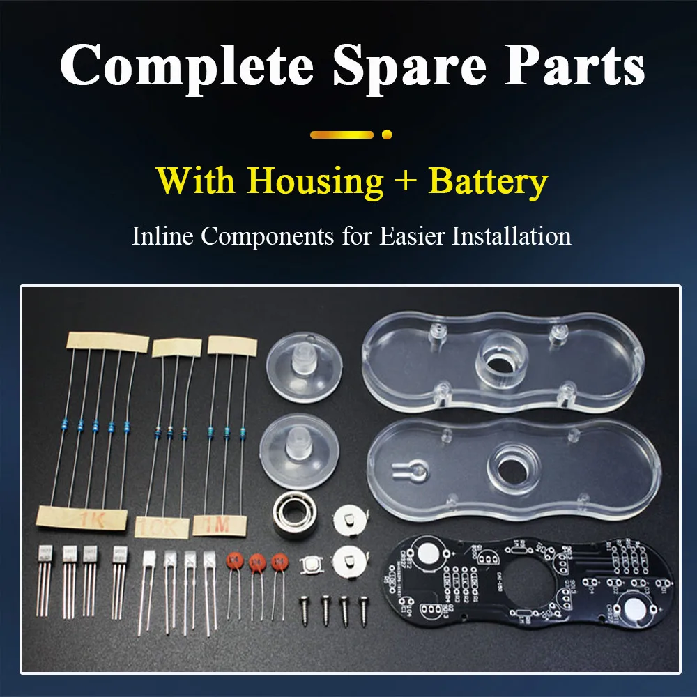 لتقوم بها بنفسك LED تململ الجمعية العلوية إصبع تدوير لعبة لحام مشروع ممارسة لحام ضوء اللون مع CR927 لتقوم بها بنفسك عدة إلكترونية