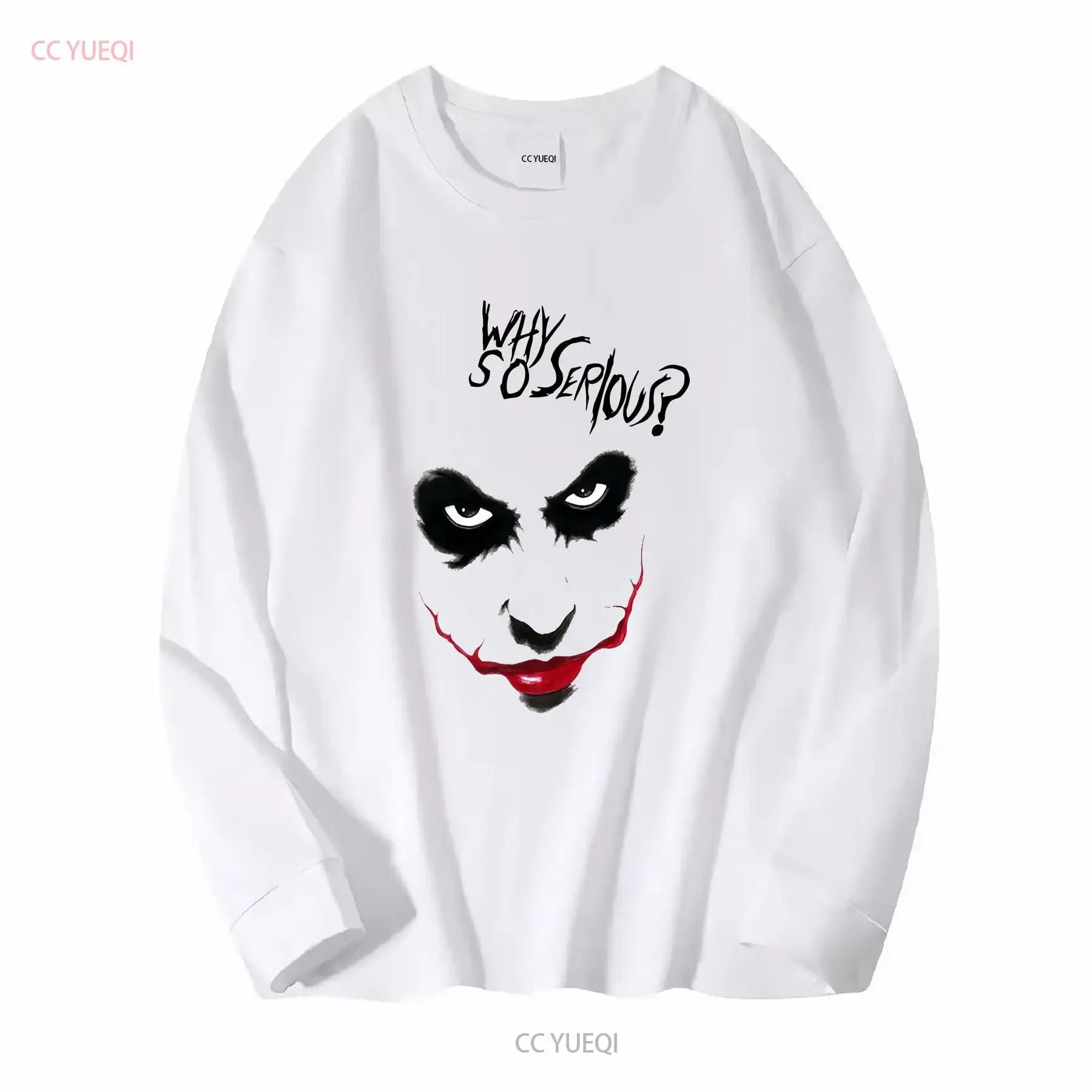 WHY SO SERIOUS jocker T Shirt vintage Washed graphic Soft Slightly streetwear designer clothes Comfortable Versatile fashion