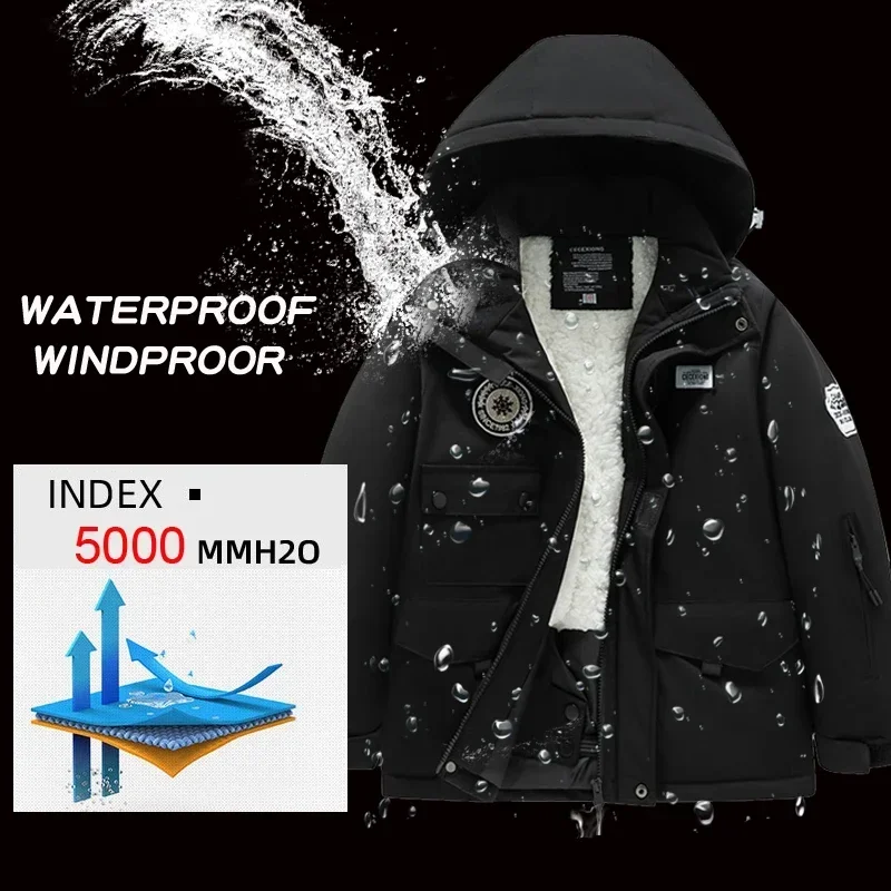 New Ski Suit Children's Teenage Winter Boys Girls  Snowboard Jackets and Pants Warm Waterproof Winproof Outdoor Skiing