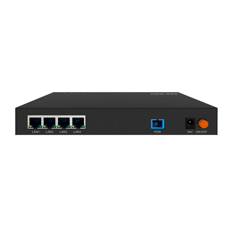 ZISA OP154P 4-Port PoE FTTX Solution with 4 Gigabit 4GE XPON ONUs Industrial POE ONU with External Power Supply