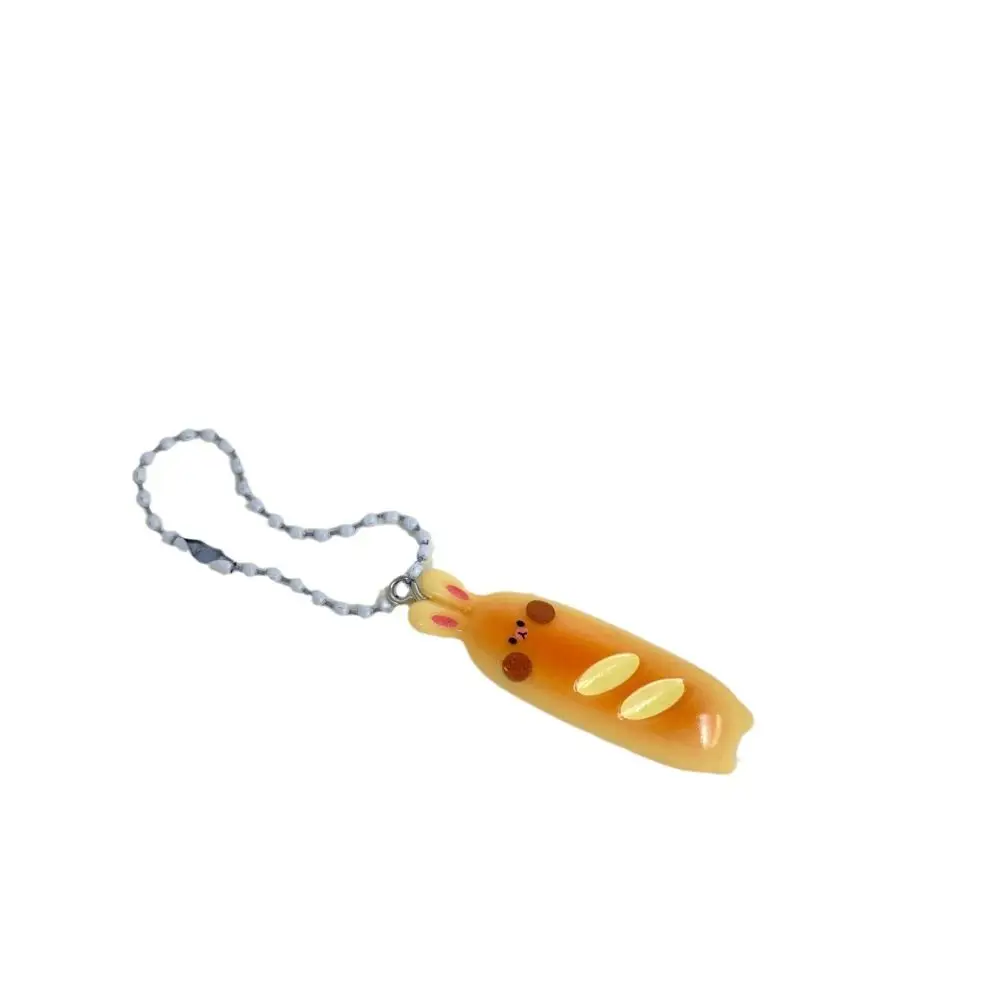 

Sweet Kitty French Bread Bear Keychain Dog Rabbit Bread Puppy Pendant Keyring Resin Cat Bag Hanging Hanging Accessory