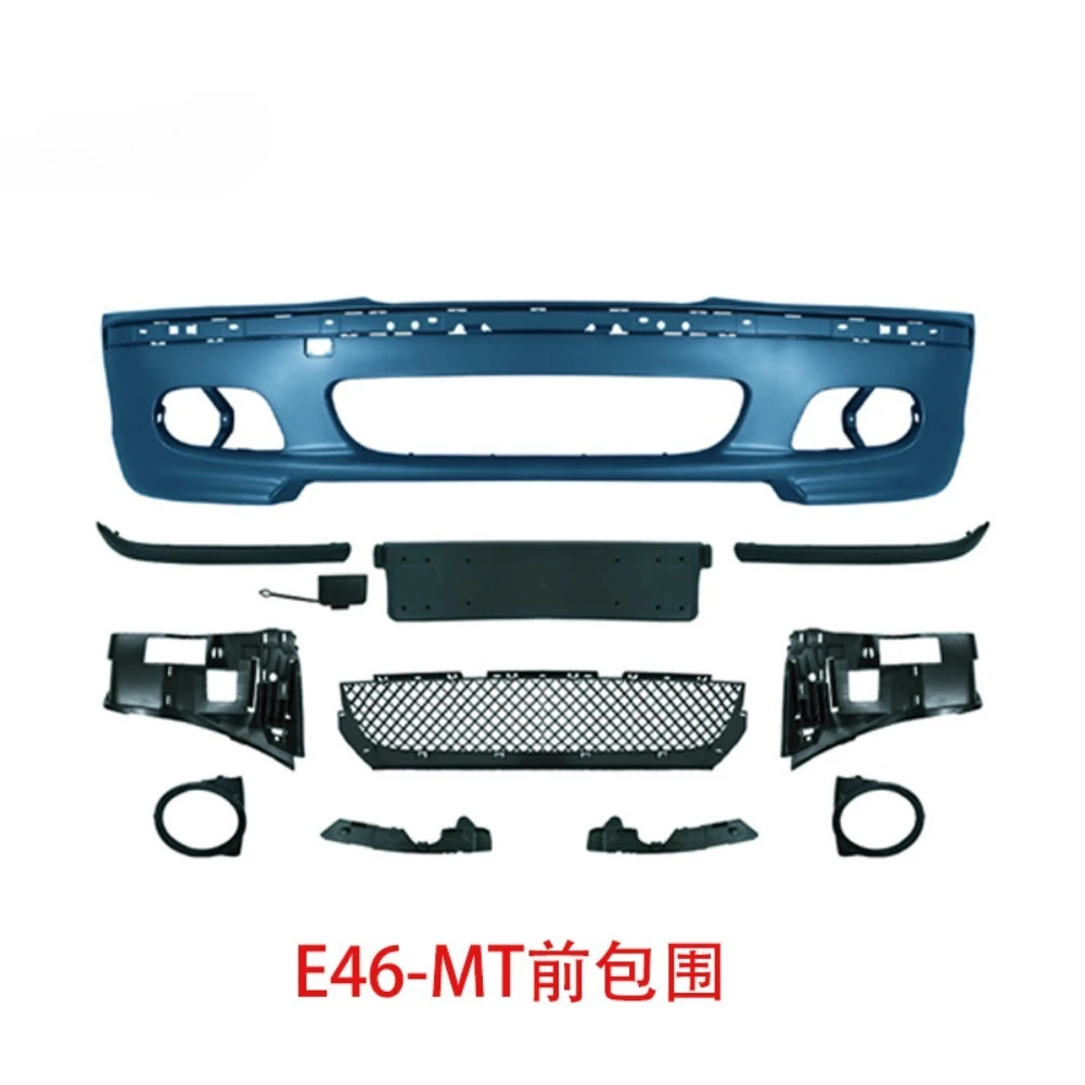 Car body kit Front bumper assembly For BMW 3 Series E46 upgrade MT Style withfog light PP+ABS tail lights Car Accessories
