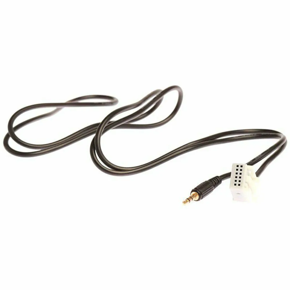 Cabo aux de carro de 12 pinos, 1 peça, 3.5mm, acessórios, conector para bmw e60 e63 e6 n3n8, adaptador de interface de áudio de alta qualidade