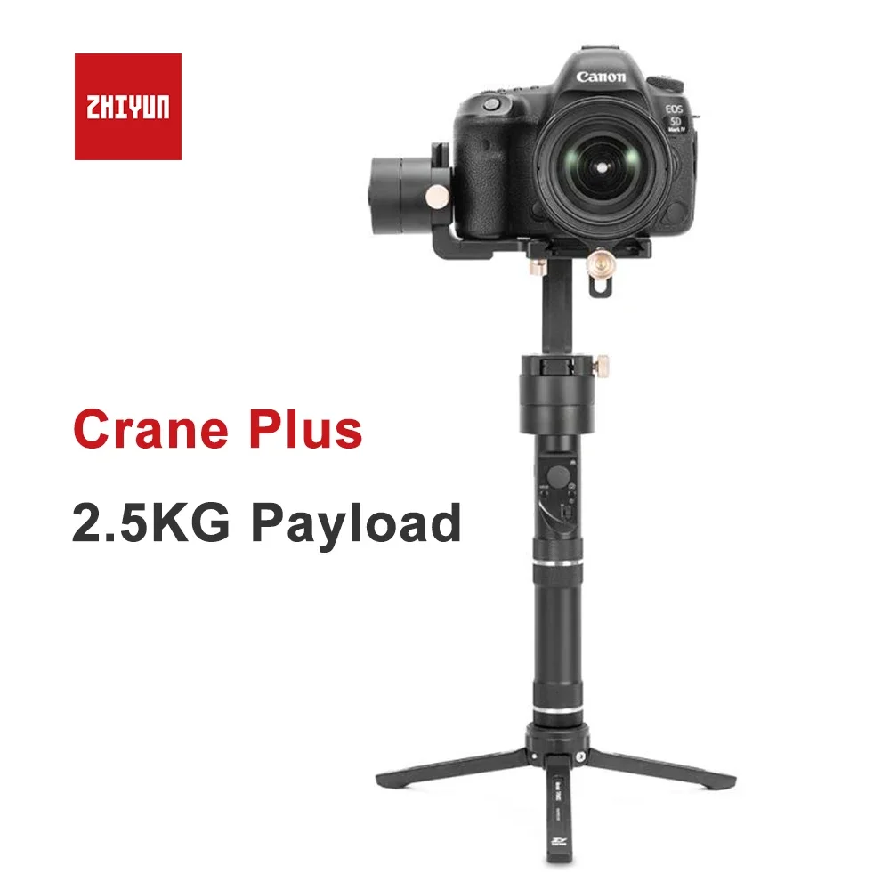 NEW ZHIYUN Crane Plus Handheld Gimbal 3-Axis Stabilizer 2.5KG Payload for DSLR Camera Mirrorless Support POV Mode VS Crane 2 2S