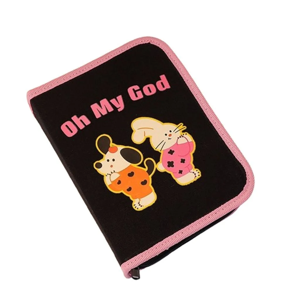 

Creative Book Shape Pencil Case Large Capacity 9 Layers Korean Style Stationery Bag Zipper Cute Design Animal Pencil Pouch