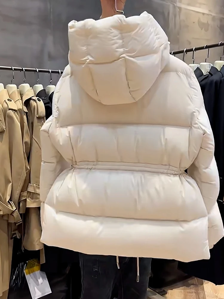 เสื้อโค้ทผู้หญิง Thiened Bread Sle รุ่น Jaet ความยาวปานกลาง อุ่นสบาย ดีไซน์ทันสมัย สไตล์ลำลอง ปิดด้วยซิป เหมาะสำหรับฤดูหนาว