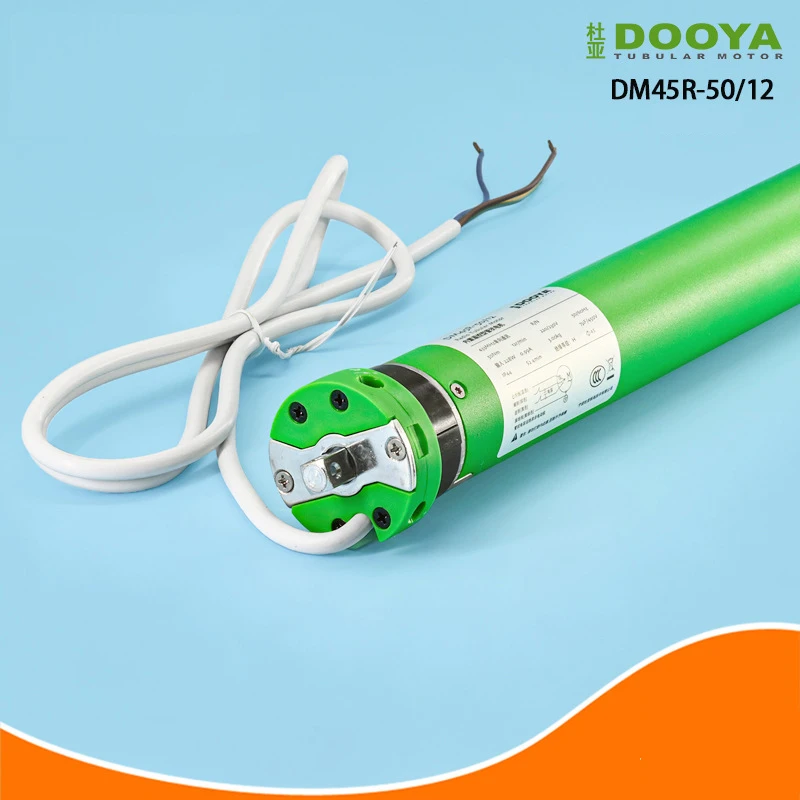 DOOYA-Motor Tubular de Radio de alta potencia, 228W, DM45R-50N/12, viaje mecánico para toldos de persiana enrollable eléctrica inteligente
