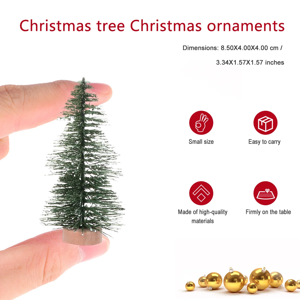 

10Pcs Mini Sisal Christmas Trees Safe Odorless No Fading Perfect Home Party Gift Bottle Brush Mini Trees Sisal with Wood Base