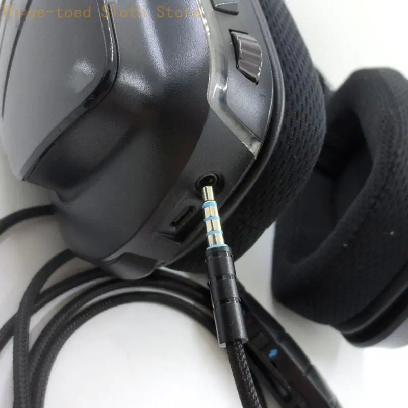 3,5-mm-Kopfhörer-Audiokabel mit Inline-Steuerung für G633 G933 Gaming-Headset-Kopfhörer E74A – Detail 8