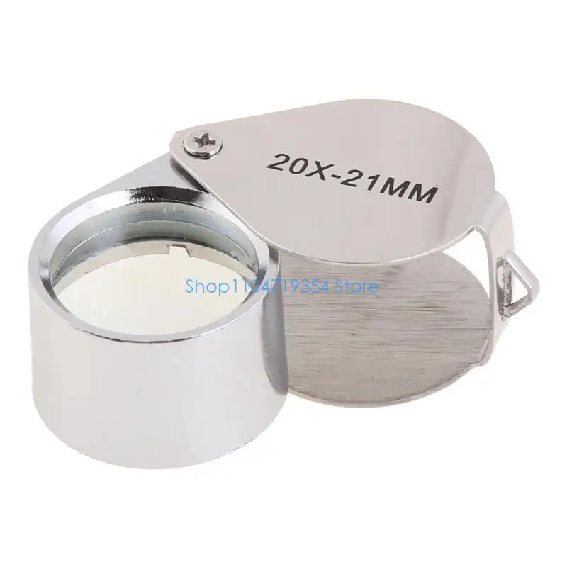 0XLD 20X-21mm Mini Portable Handheld Jewelry Magnifier Suitable for Authenticating Jewelry /Reading