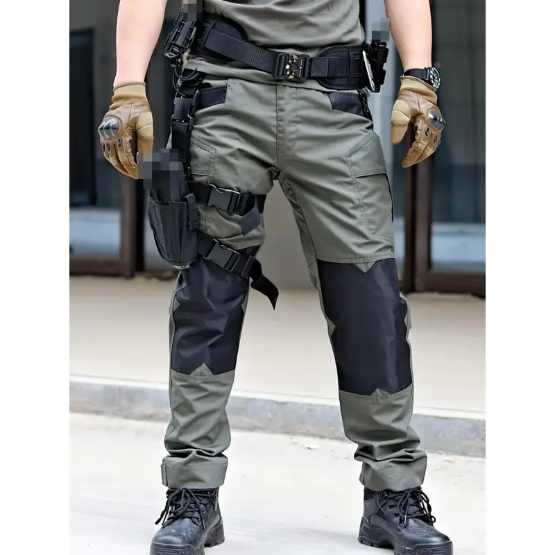 

Men's Outdoor Tactical Pants Abrasion Resistant Multi-Pocket Cargo Pants Hunting Outdoor Cycling Spring and Autumn Casual Pants