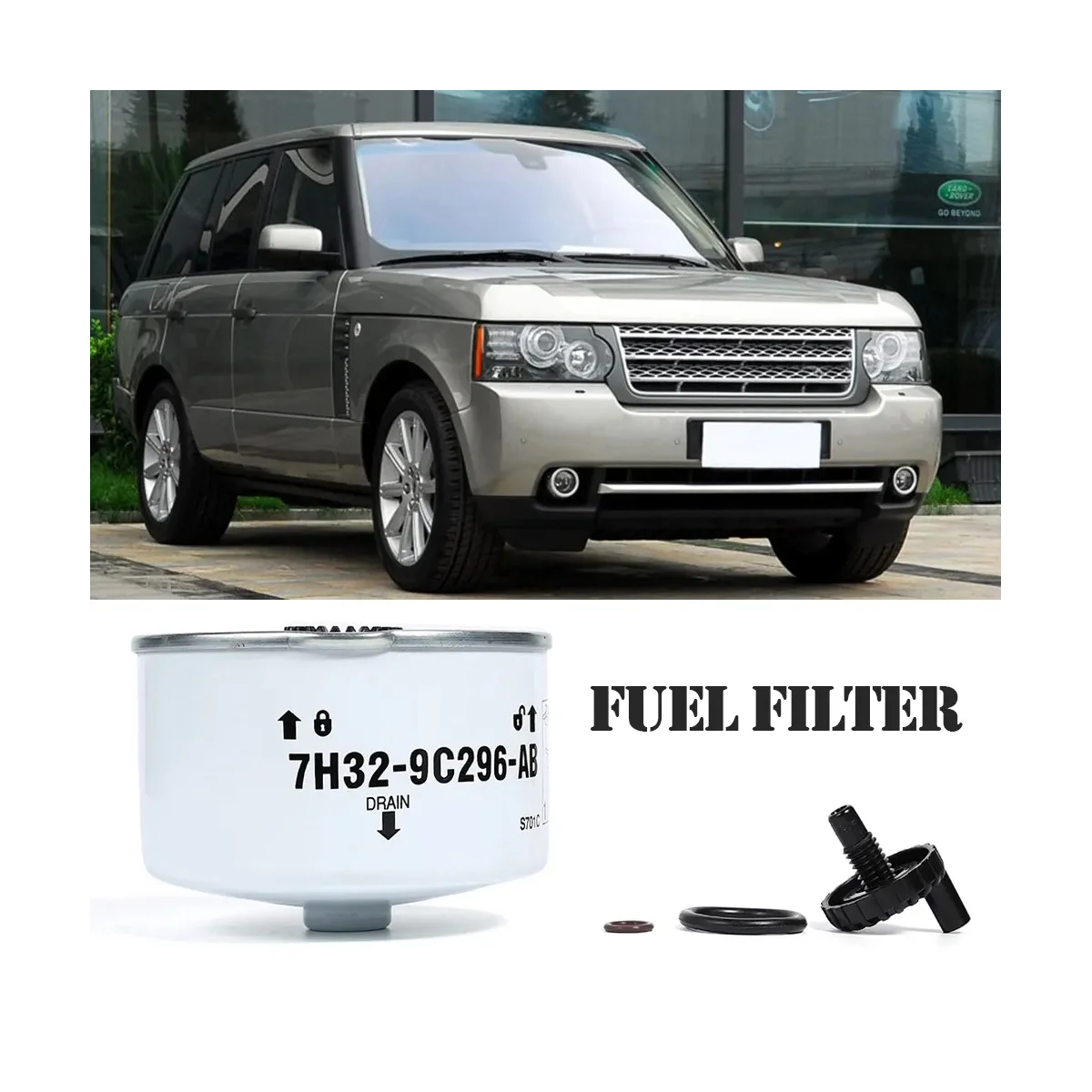 Fuel Filter LR009705 for Land Rover Range Rover Sport 2007-2013 Discovery 3/4 LR3 LR4 WJI500020 7H32-9C296-AB