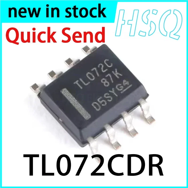10PCS TL072CDR TL072C Patch SOP-8 Dual JFET Input General Purpose Operational Amplifier Chip IC