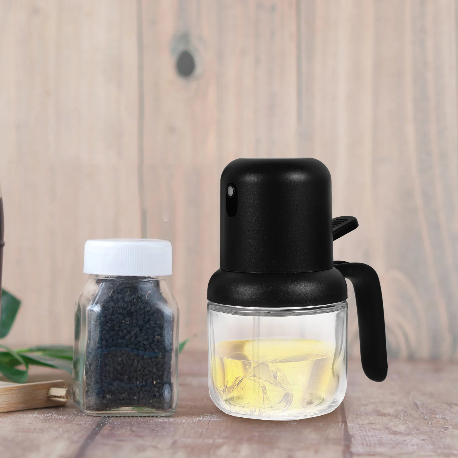 زجاجة بخاخ زيت زجاجية رائعة، نوع الصحافة، مدفق، استخدام مريح، أساسيات المطبخ، بخاخ زيت، نوع الصحافة، زجاجة صب الرش