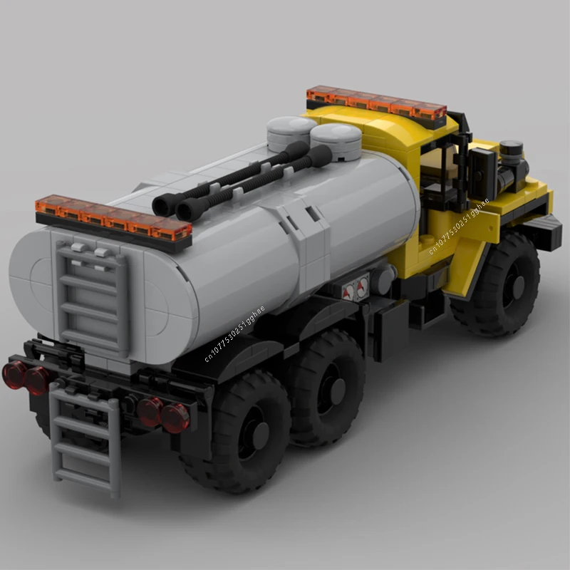 Classical City Vehicles MOC URAL 4320 6x6 Tanker Truck Building Blocks Model Bricks Sets Assemble Display Children\'s Toys Gifts