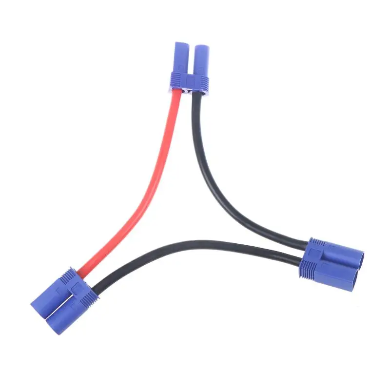EC5 كابل موصل البطارية المتوازي المزدوج تمديد Y الفاصل 12AWG سلك السيليكون Y / O نمط للعب Rc #2