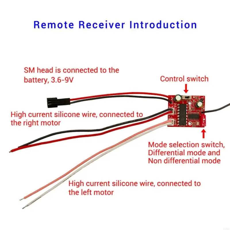34YC 4-Channel 2.4G Remote Control Receiver Module BAINE