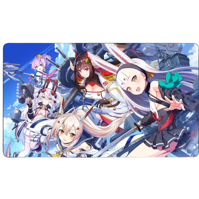Card Pad Azur Lane Hms Formidable Uss Eldridge Ijn Azuma Kaga Diy Rubber Battle Mat Anime Actie Toy Figures Cadeaus voor Vrienden
