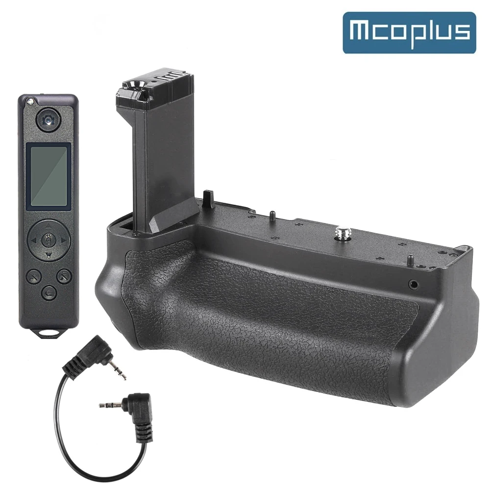 Mcoplus BG-EOS RP Vertical Battery Grip for Canon EOS RP R8 Digital SLR Camera as EG-E1 with 2.4G Timing Remote Control