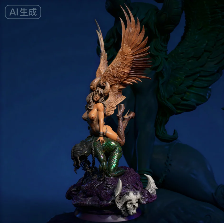 

Overall heights 80mm 120mm Resin model kit self-assembled and colored TD-7609/3D